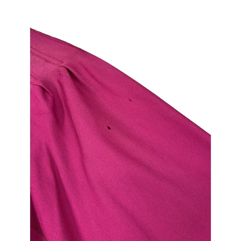 Vintage Jean Muir Original England Maxi Batwing Cape Dress Womens 12 Magenta - Picture 14 of 16